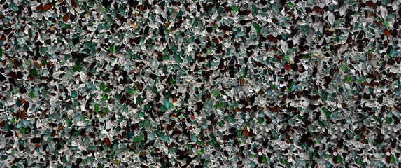 Dark turquoise background with abstract chaotic pattern.