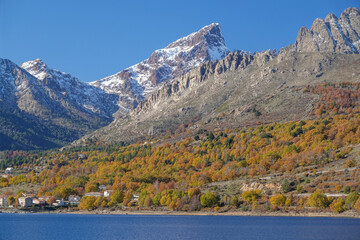 Fototapeta premium Barrage de Calacuccia, Corse, Paglia Orba