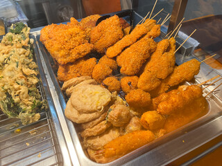 Deep Fried Chicken Breast and Spinach