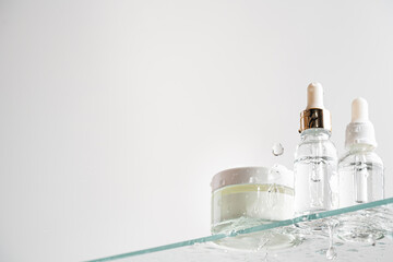 Glass tubes of cosmetic