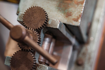 Tools for working with jewelry in the workshop close-up