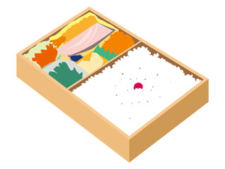 コンビニの幕内弁当のイラスト