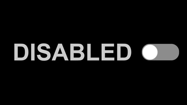 button animation enable and disable, on a transparent background with alpha channel at zero