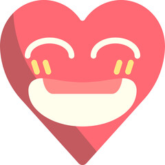 Laugh heart emoji icon