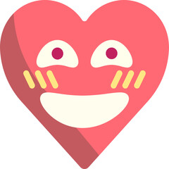 Playful heart emoji icon