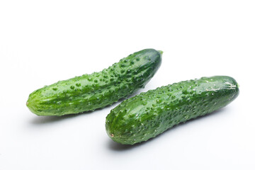 Cucumber vegetable isolated on white background