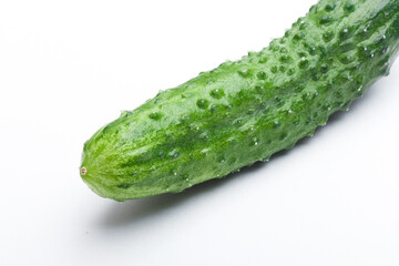 Cucumber vegetable isolated on white background