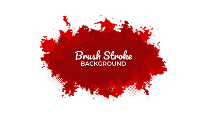 Modern brush stroke banner template