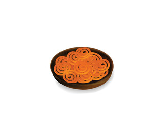 Jalebi or jilapi is a popular sweet snack in south Asia and west Asia