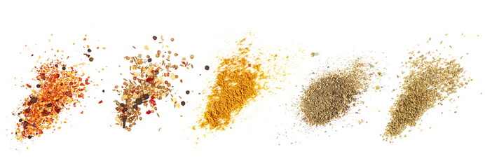 Set spice, spicy mixture of spices,  garam masala, caribbean curry pile, caribbean mix seasoning,...
