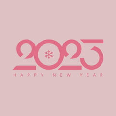 Creative concept of 2023 new year design template