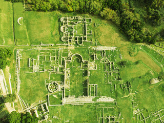 Ruins of ancient town Salona. Roman ruins in Croatia.