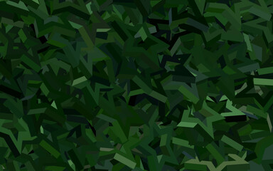 Dark Green vector texture with triangular style.