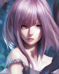 Ai Digital Illustration Female Anime Character