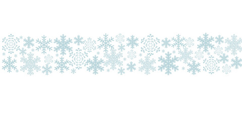 Vector illustration. New Year's pattern of snowflakes on a transparent background, png format