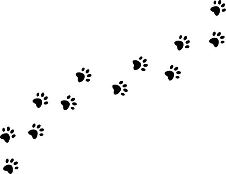 Dog Paw Cat Paw Cutfile, cricut ,silhouette, SVG, EPS, JPEG, PNG, Vector, Digital File