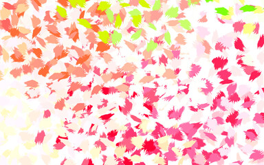 Light Pink, Yellow vector texture with abstract forms.