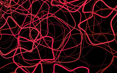 Dark Pink vector template with chaotic shapes.