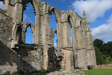 Bolton Abbey ruins of a monastery in Yorkshire, England UK