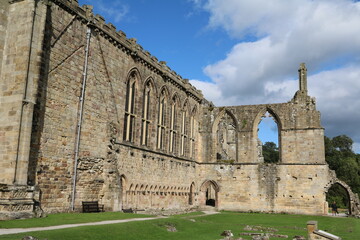 Fototapeta premium Bolton Abbey ruins of a monastery in Yorkshire, England UK