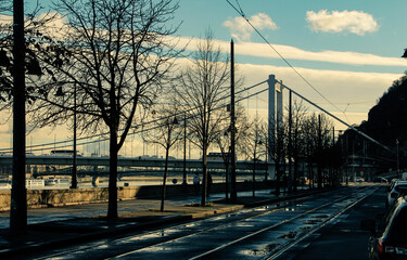 Fototapeta premium Elizabeth Bridge from several angles