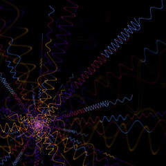 Elemental Particle Collision XenoDream Fractal Rendering