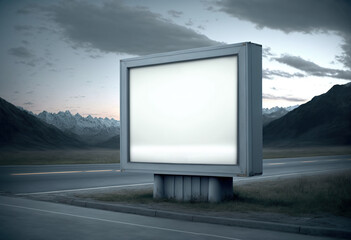 Fototapeta premium Generative AI. Blank Advertisement No.14