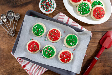 A Pan of Christmas Cookies