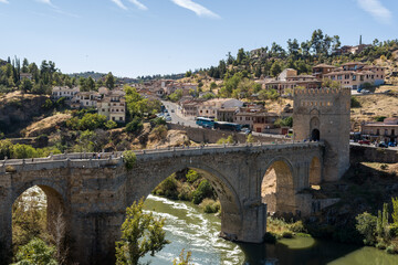 San Martín Bridge, Toledo - obrazy, fototapety, plakaty