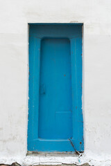 old vintage windows on white house