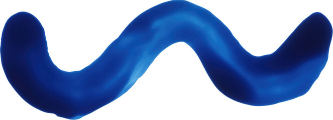 Blue Acrylic Handdrawn Wave