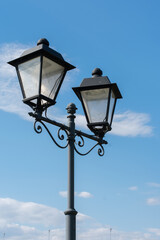 Fototapeta na wymiar vintage metal street lamp