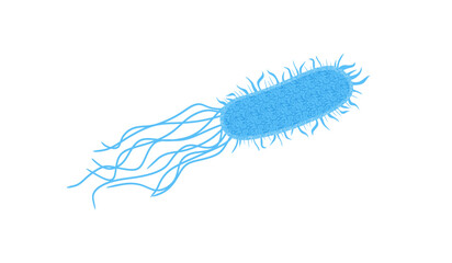 Legionella bacteria vector. Bacterium legionella illustration isolated on white background. Bacterial Legionnaires disease concept. vector illustration eps 10