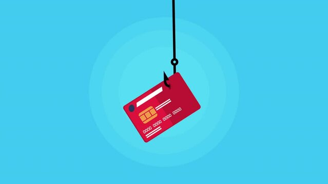 credit card in fishing hook