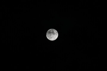full moon in the night sky