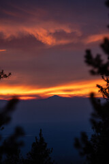 Sunset in the Mountains