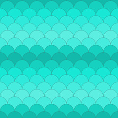 Seamless pattern of turquoise semicircles for web sites, wrapping, wallpapers, covers, postcards