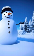 Obraz premium Snowman
