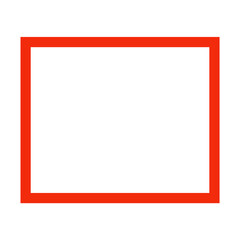 Red and white Frame Transparent Png