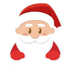 Isolated christmas santa claus avatar sketch icon Vector