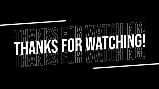 Thanks for watching! Modern text animation.
