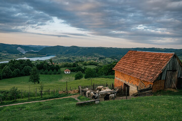 Beautiful landscape of western Serbia