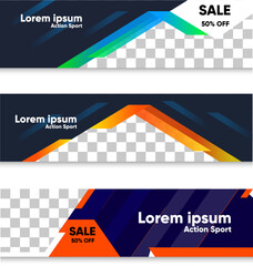 Racing sticker and banner designs