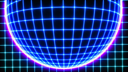 abstract background lit in blue and purple (3d rendering)