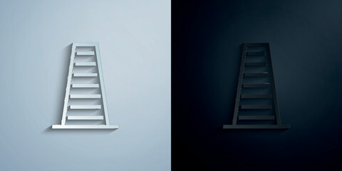 Building paper icon with shadow vector illustration