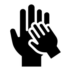 hand glyph icon