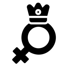 woman glyph icon