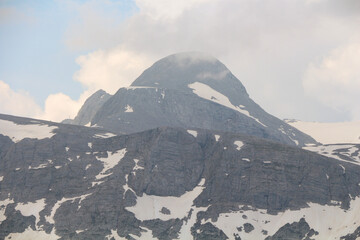 snow covered mountains