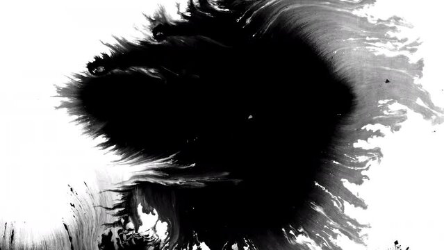 abstract background reveal horror paranormal background artistic grunge artistic flow splatter texture overlay spread inkblot effect grimy creepy intro black and white