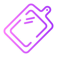 chopping board gradient icon